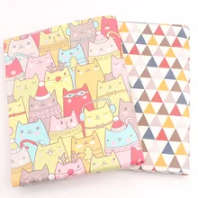 2 фото/упаковка 40x50 см лоскутное изделие из хлопчатобумажной ткани tecido для шитья детской подушки ткани для постельного белья tissu одеяла ручной работы кукла ткань для поделок b13