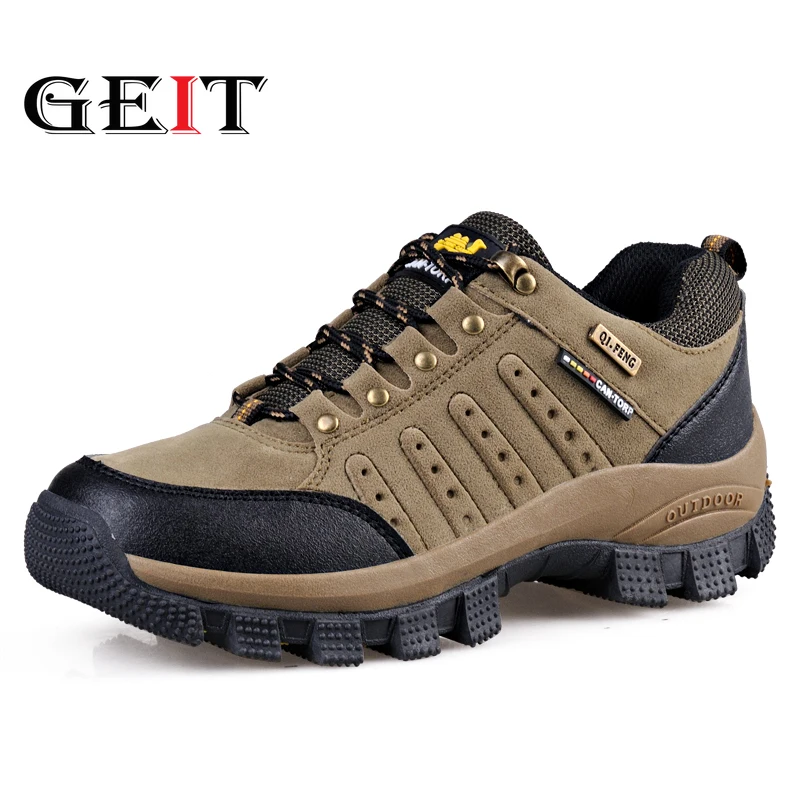Унисекс Пеший Туризм обувь Высокое качество кожаная Уличная Для мужчин s