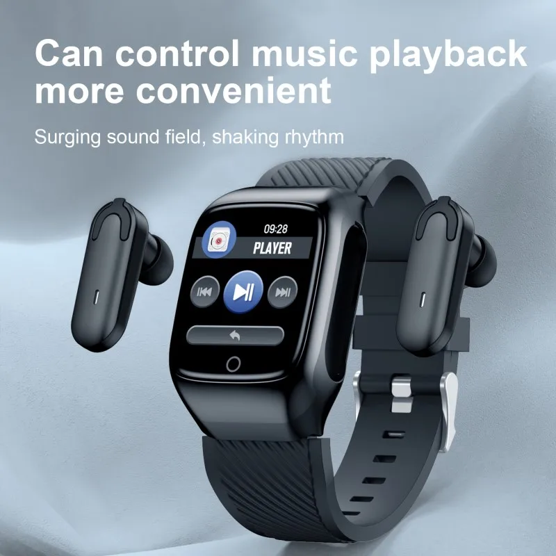 New 2020 Bluetooth Earphones Smart Watch Men With Sports Wireless Headphones Fitness Tracker Smart Watch For Android Ios Xiaomi