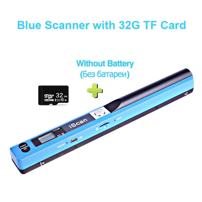 iScan Portable Handheld Scanner Document A4 Book Scanner Color Photo Image Scanner 900DPI Support JPG PDF Format With 32G Card color scanner Scanners