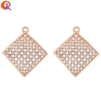 

Cordial Design 50Pcs 24*27MM Jewelry Accessories/Rhinestone Earrings Parts/Square SHape/DIY Making/Hand Made/Earring Findings