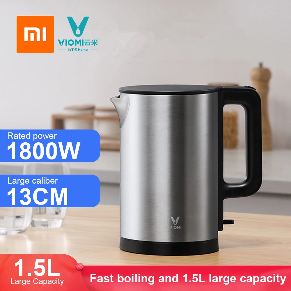 Xiaomi VIOMI Pro Электрический чайник 1.5L Интеллектуальный термостат анти скальдинг