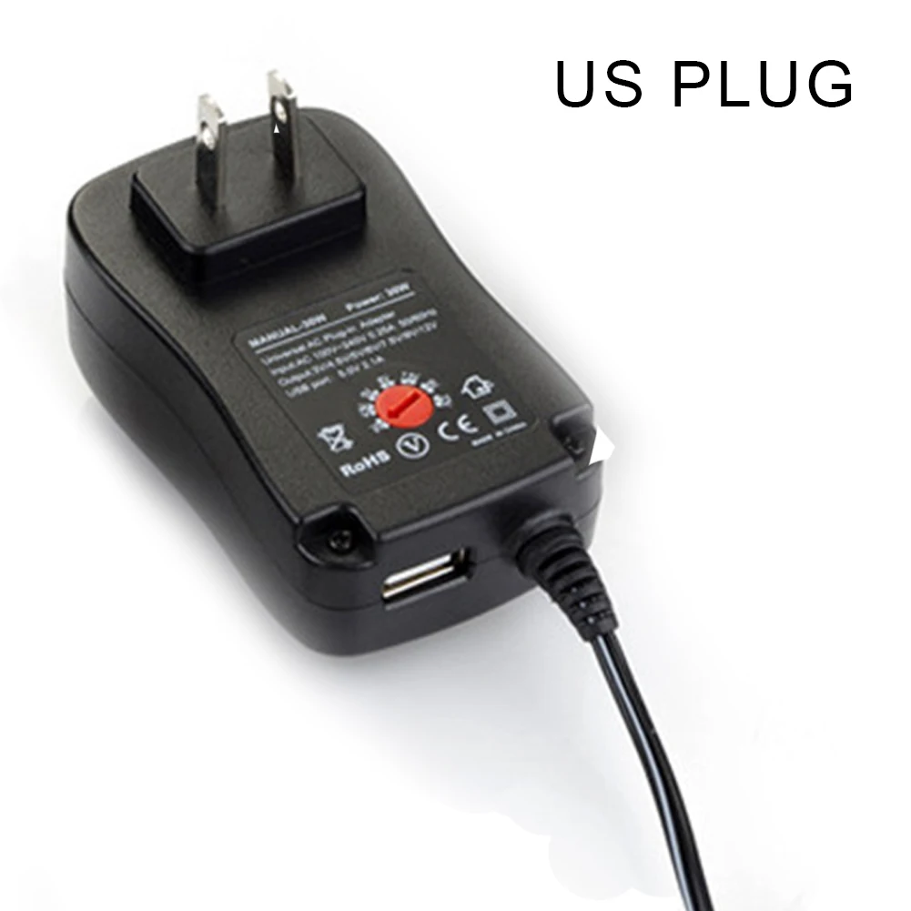 Универсальный Регулируемый адаптер переменного/постоянного тока 30 Вт