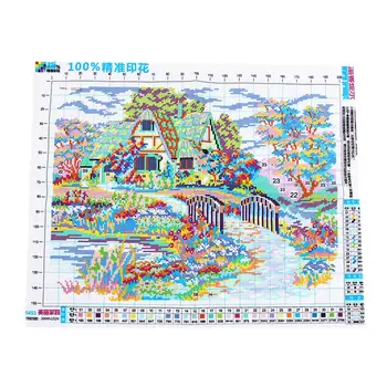 

Needlework,DIY DMC Cross needle,Sets For Embroidery kits,scenery clock home decor Counted Cross-needle