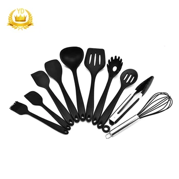 

10Pcs Non-Stick Silicone Cookware Set Heat Resistant Kitchen Cooking Tool Set