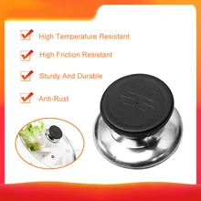 Ручка крышки кастрюли из нержавеющей стали в сочетании с полипропиленовым материалом крепкий прочный кухонный инструмент для большинства монтажных отверстий крышки