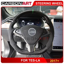Рулевое колесо из углеродного волокна для tesla s suv модель 3 WYE 85 Вт интерьерное индивидуальное Спортивное дизайнерское роскошное углеродное рулевое колесо