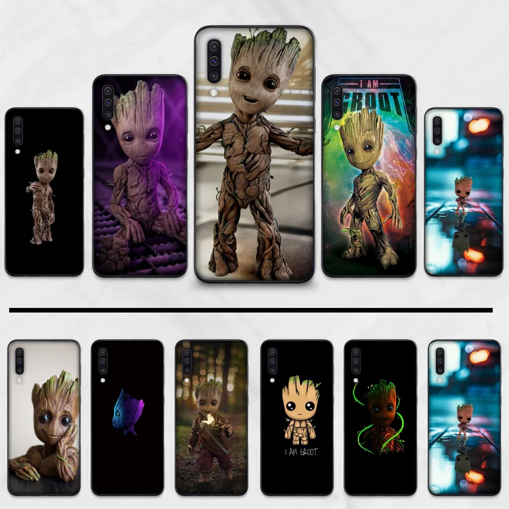 

Groot Guardians Galaxy Marvel Avengers Shell Phone Case Capa For Samsung S6 S7 edge S8 S9 S10 e plus A10 A50 A70 note8 J7 2017