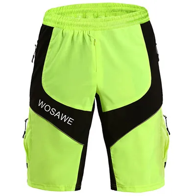 WOSAWE, MTB, мешковатые велосипедные шорты для горного велосипеда, свободные, с подкладкой, короткие, регулируемые, для шоссейного велосипеда, короткие брюки - Цвет: BC161