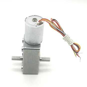 

BLDC 12V 24V Gear Motor Double Shaft Length 14mm Electric Brusless Mini Motors 6 To 150rpm DC 12 V Volt Speed Reduce JGY370 DIY