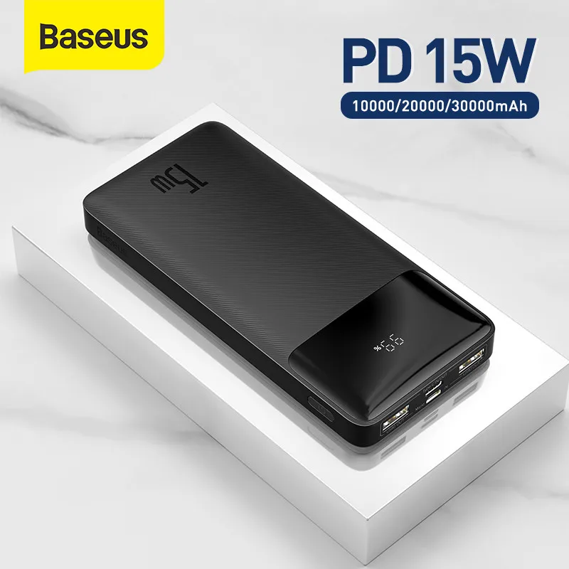 opschorten embargo Religieus Baseus Power Bank 10000Mah 15W Snel Opladen Poverbank Mobiele Telefoon  Externe Batterij Oplader Powerbank 10000Mah Voor Xiaomi mi - AliExpress