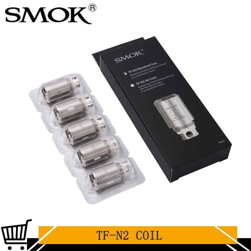 5 шт./лот оригинальная SMOK TF-N2 Nickel 200 катушка Ом TFV4 стандартная спираль Core Air