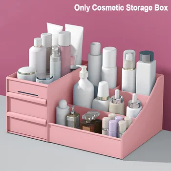 

Bathroom Nail Polish PP Sundries Container Tidy Drawer Organizer Large Capacity Desktop Holder Space Saving Cosmetic Storage Box
