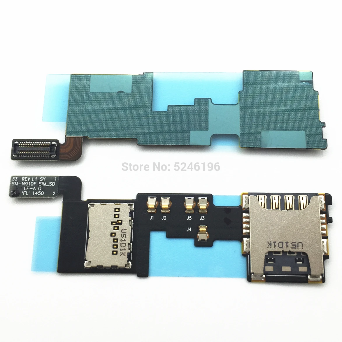 1 шт. SIM/SD считыватель карт Слот лоток гнездо держатель Разъем Модуль гибкий кабель для samsung Galaxy Note 4 N910F Запасная часть