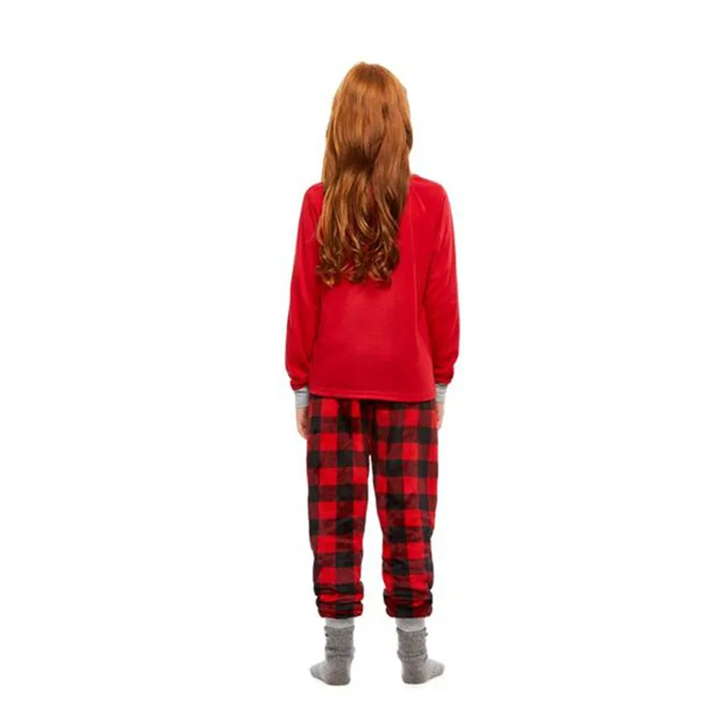 New Family Christmas Pajamas Kid Dad Mom Family Clothing 2pcs Mom and Son Matching Clothes Family Matching Clothes Outfit E0371