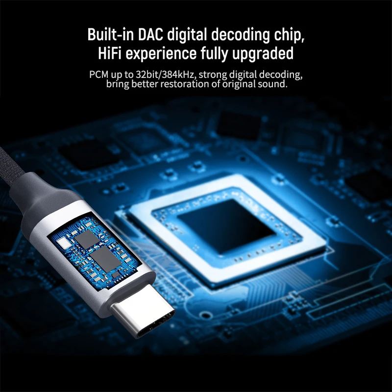 NILLKIN HIFI DAC Earphone Amplifier Type C to 3 5mm audio adapter amplifier lossless 32bit 384K For Samsung For iPhone OnePlus