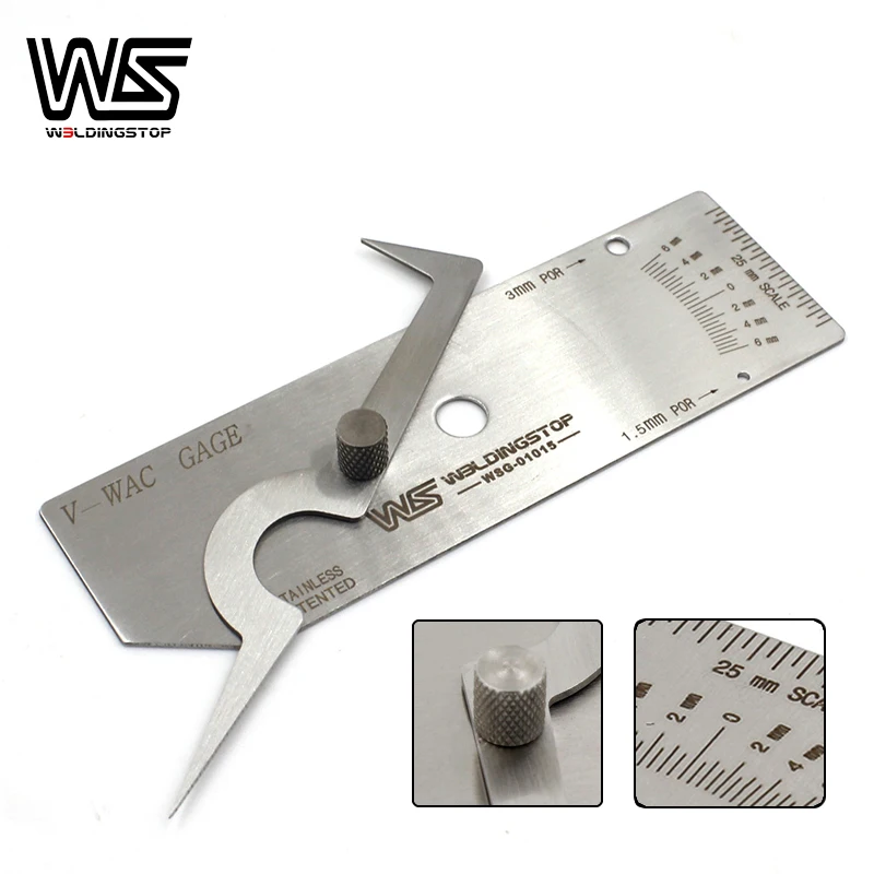 V-WAC Single Welding Gauge Biting Edge Gage Welder Inspection Inch 
