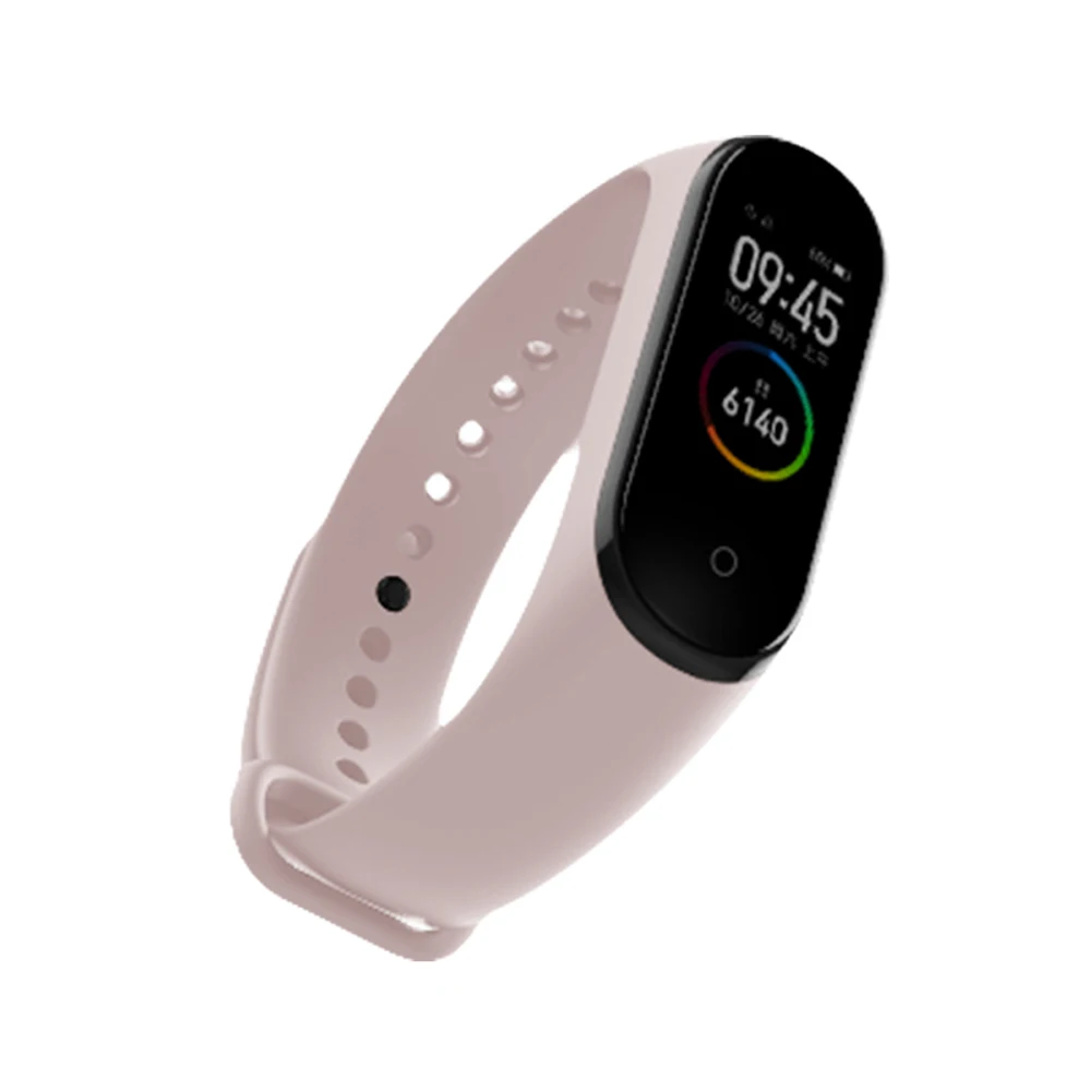 Pink Xiaomi mi браслет, силиконовый браслет, браслет Xiao mi Band 4 3 mi Band 4 mi Band 4, розовый ремешок на запястье, Xiomi mi Band 4 - Color: Pink