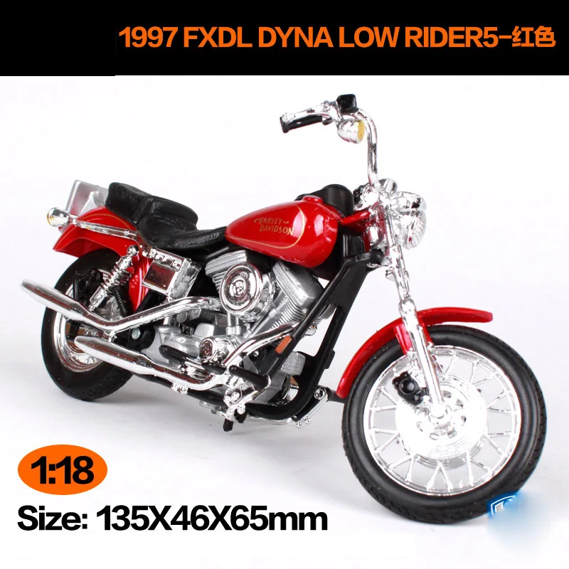 Модель мотоцикла Maisto 1:18 Harley Davidson 1997 FXDL DYNA LOW RIDER металлическая модель игрушки для