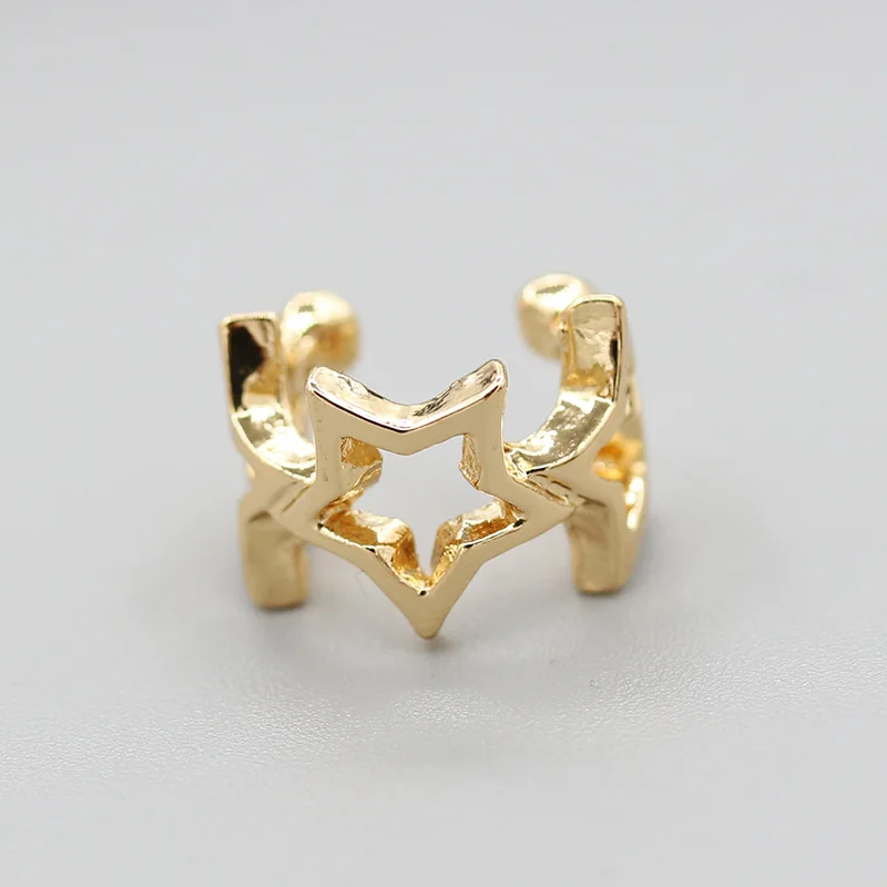 Cute18k Грация Мода Панк стиль звезда брошь Каффа