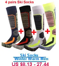 2 пар/лот, зимние теплые лыжные носки для мужчин и женщин, спортивные носки для сноубординга, термоноски для велоспорта, треккинга, походов, носки, 5 цветов
