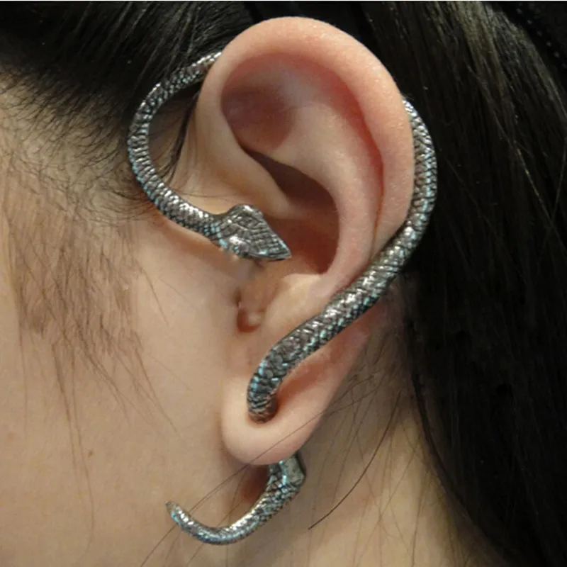 Hot Sale Earrings Jewelry Stud-Cuff Twining Snake-Shape Punk-Style New-Fashion Women eKln3pZR