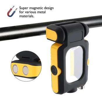 

Magnetic LED COB Inspection Lamp Work Flashlight Light Battery Powered Torch 10W