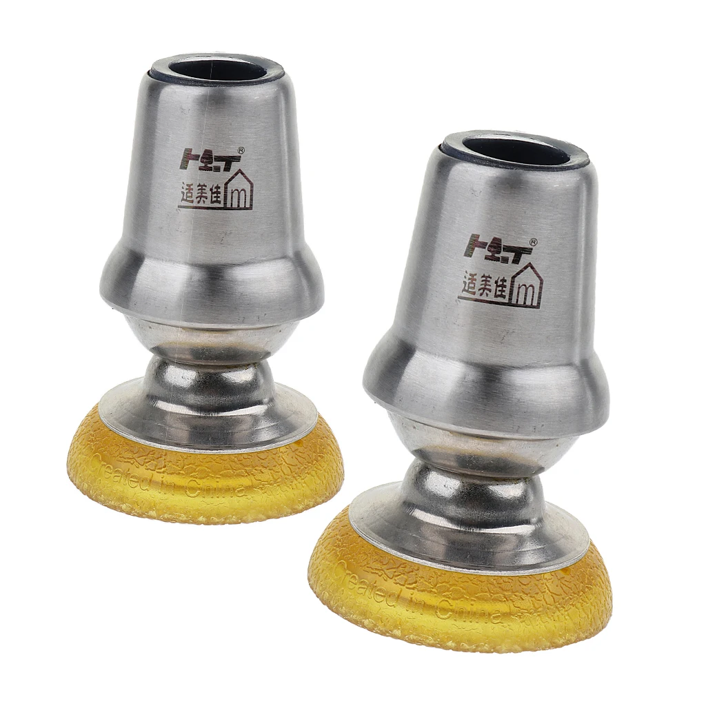 2pcs 360 Degree Rotation Non Slip Universal Heavy Duty Stainless Steel Rubber Skid Cane Pad Crutches Tips 7/8 inch, 22mm