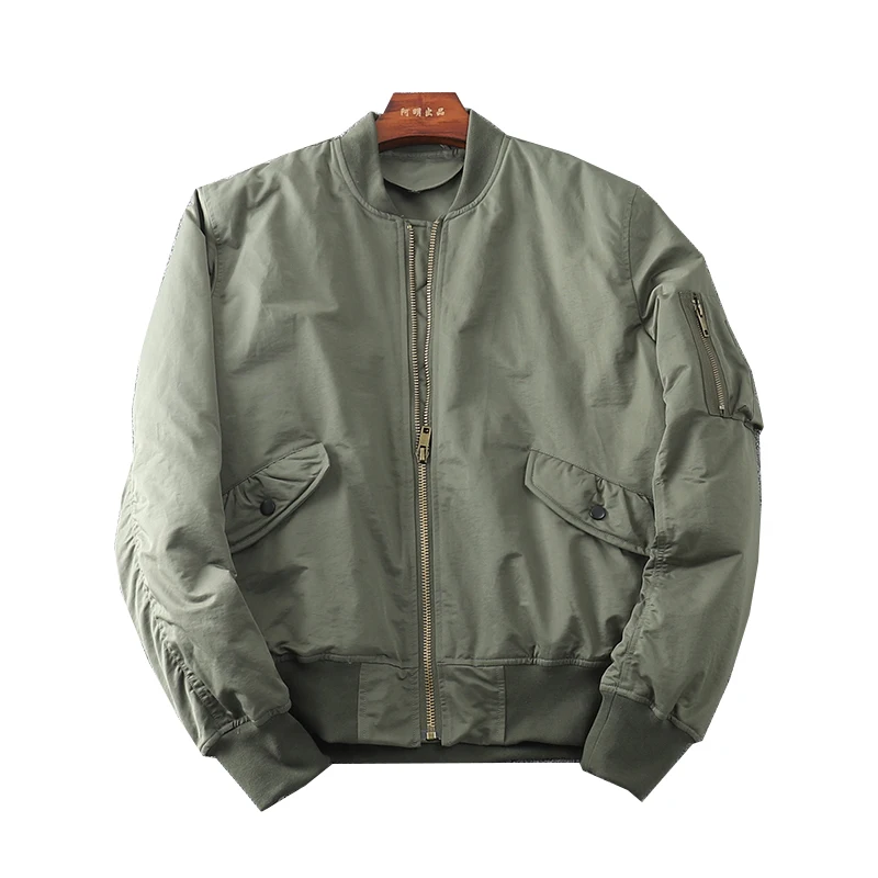 ブランド公式通販 米国ma1フライトジャケットメンズ新野球襟マチェーテスリーブカジュアル綿のコート 屋外トレッキング空軍民兵制服 限定品通販サイト Signature Johaness Com
