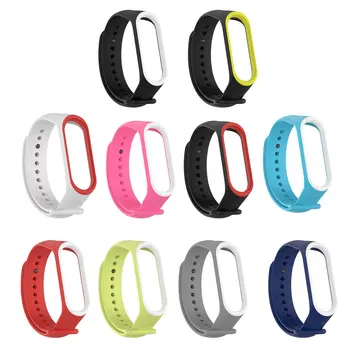 

2 colors Wrist for Mi Rubber for Band 4 Wristband Smart Sports Bracelet Wristband Strap Smart Ring Accessories