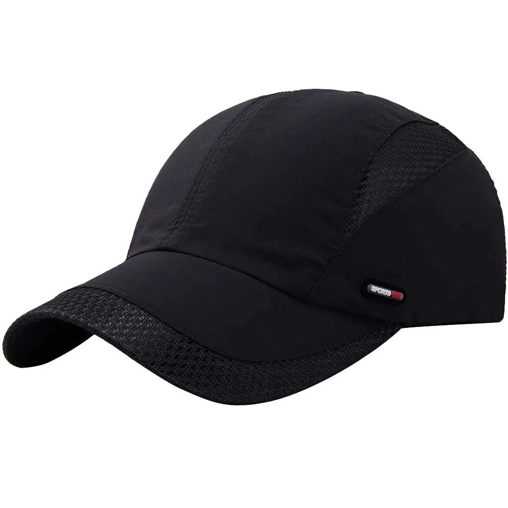 Summer New Mens Outdoor Sport Sunscreen Baseball Hat Running Visor Cap Breathable Quick Dry Mesh Baseball Caps Gorras Chapeu