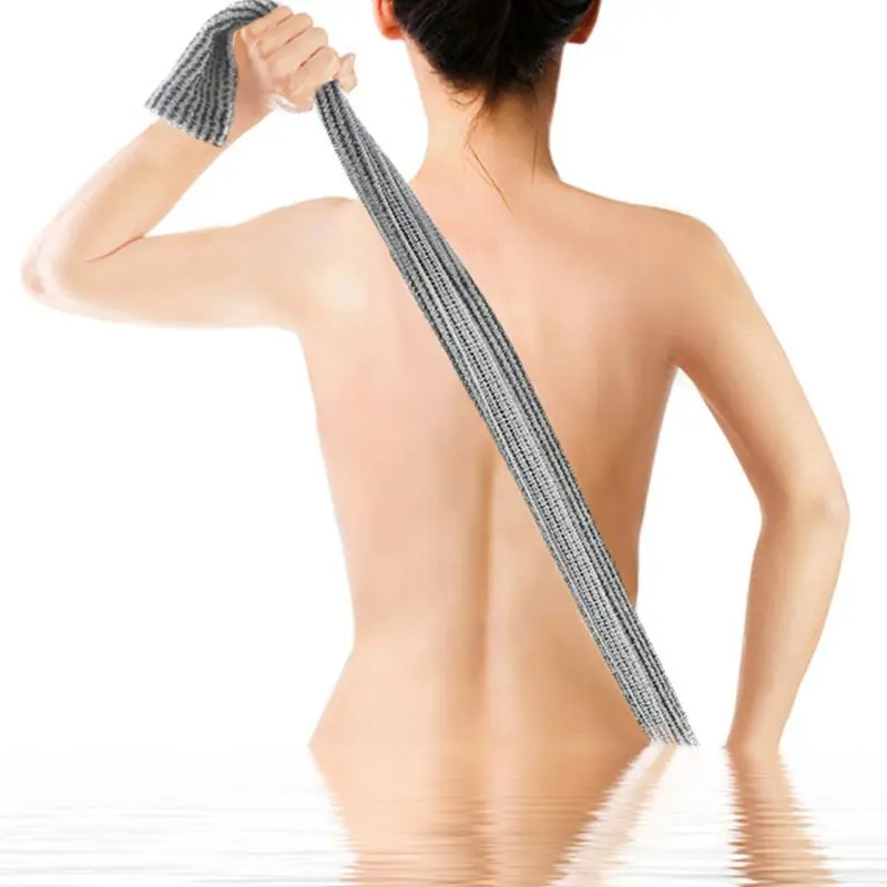 Women Men Carbon Fiber Beauty Skin Bath Towel Wash Cloth Exfoliating Scrubber