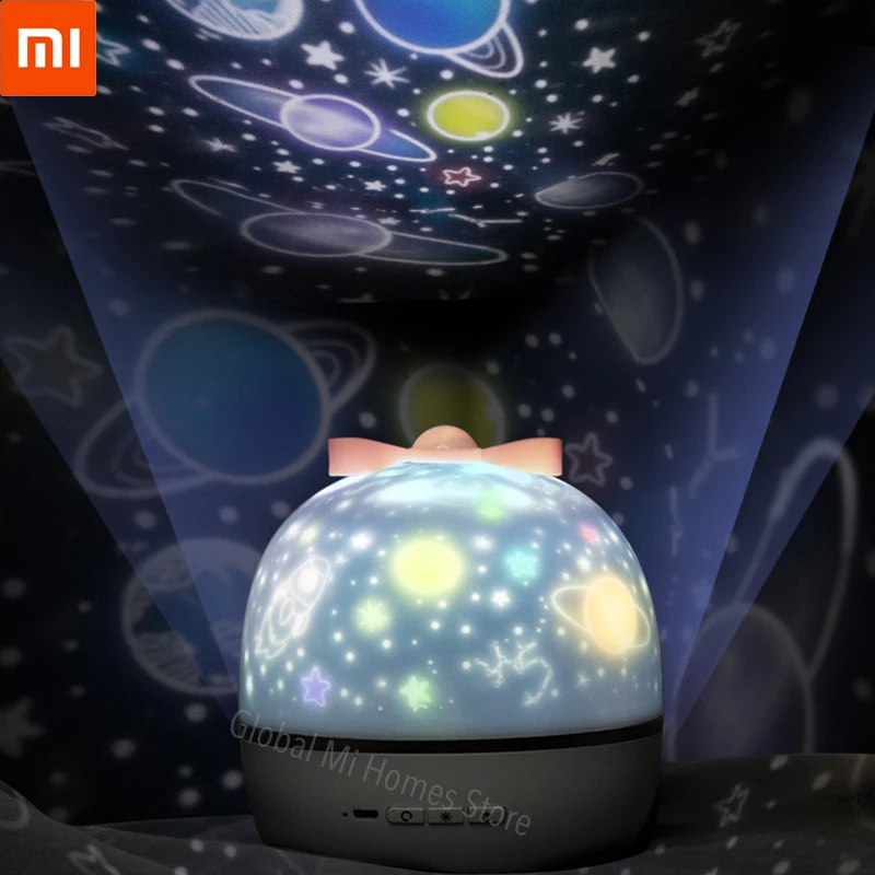 

Xiaomi Youpin Star rotate projector Bring your own music box Six sets of projection film Children's Nightlight birthday present