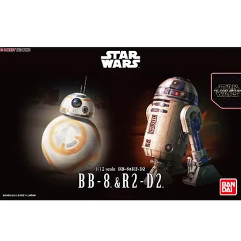 

Original Bandai Star Wars 1/12 R2-D2 & BB-8 Assembly Action Figureals Brinquedos Model