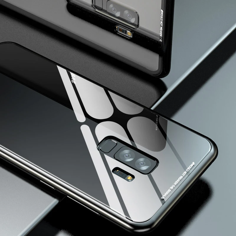 360 магнитный металлический чехол из стекла для samsung Galaxy Note 10 Pro S10 Plus S9 S8 S10plus Lite Note 9 Магнитный флип-чехол из закаленного стекла