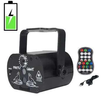 

Mini LED Laser Stage Light USB Rechargeable RGB Lamp Stage Projector Wedding Birthday Party Christmas Lights Outdoor Indoor