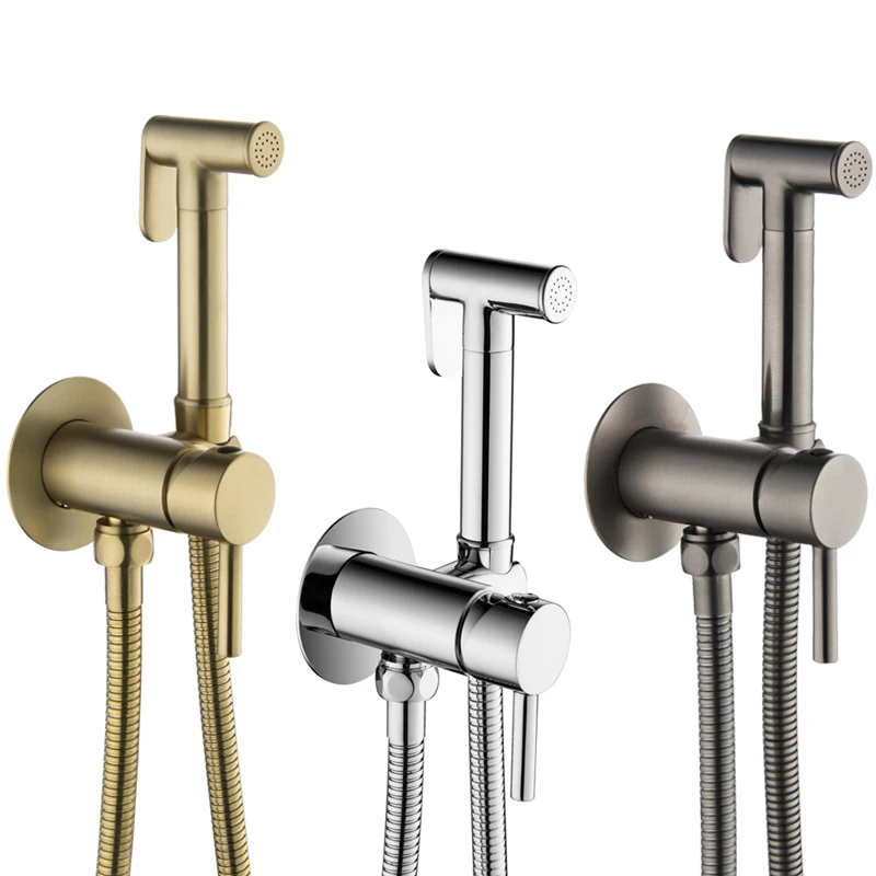 Bidet Sprayer Brass Shower Tap Washer Mixer Cold Hot Water Mixer Shower