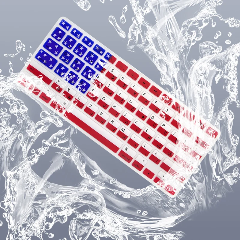 Waterproof Silicone Soft Keyboard Skticer For Macbook Air Pro 11 13 15 Persia Letters Keyboard Cover Dustproof For Macbook PC