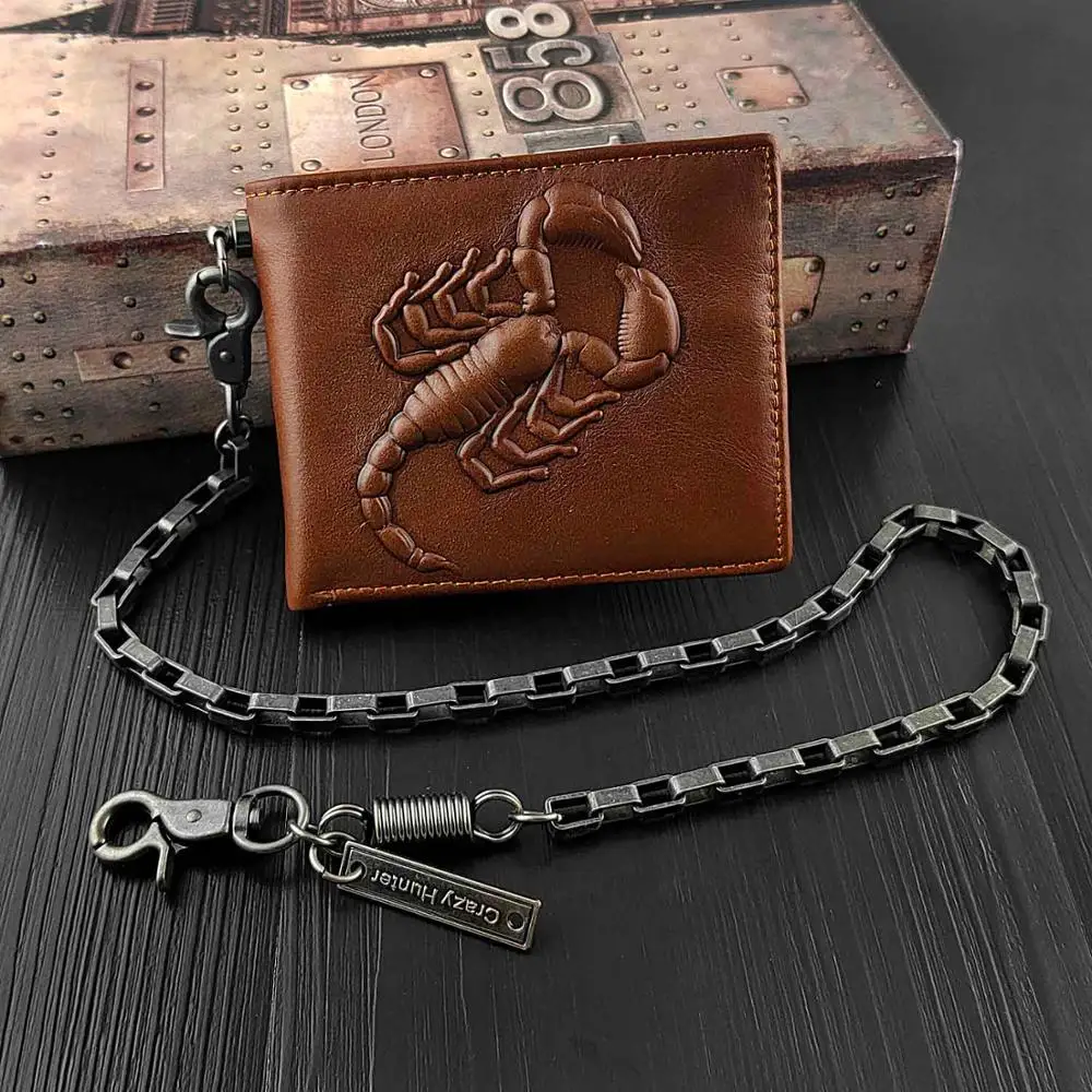 Знак зодиака Скорпион Знак браслет цепочка кошелек 3D держатель карты скорпион
