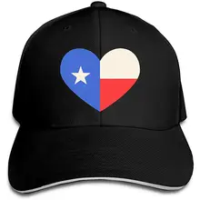 Мужская Женская флаг штата Техас сердце Дальнобойщик шляпы бейсболка