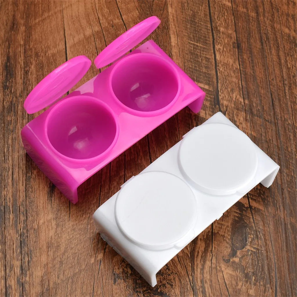 2 Pieces Nail Art Pen Brush Cleaning Tool Nail Brush Remover Washing Cup Bottle Empty Container Cleaner Cups Set