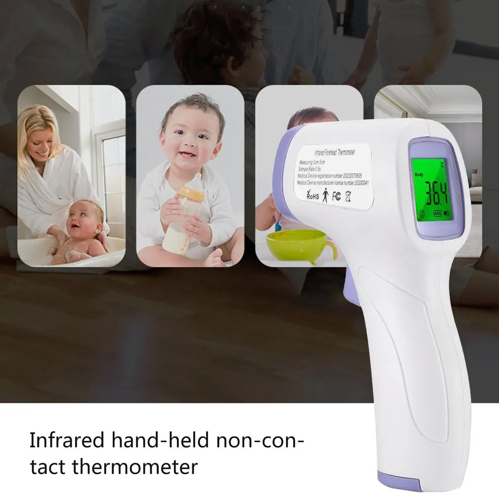1pc Non-contact Infrared Thermometer baby adult infrared temperature meter digital temperature gun LCD display thermometer infrared thermometer