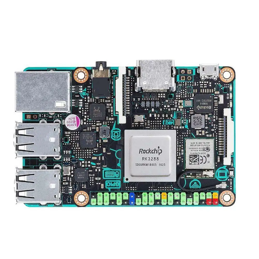Замена Ethernet компактный DDR3 электронный четырехъядерный процессор Материнская плата запчасти компьютер ноутбук 2 Гб RK3288 для Asus Tinker