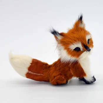 

Simulation Fox Lovely Birthday Gifts Soft Stuffed Animal Home Small Plush Toy Wedding Decoration Girls Mini Squatting Model