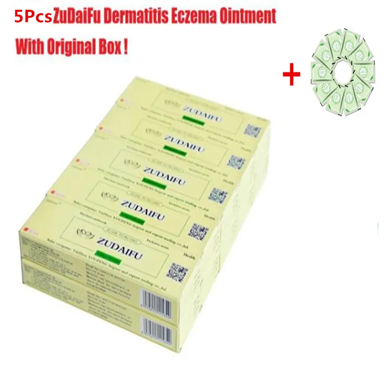 5PCS Zudaifu Dermatitis Eczematoid Eczema Ointment Treatment Psoriasis Cream Skin Care Retail Box |