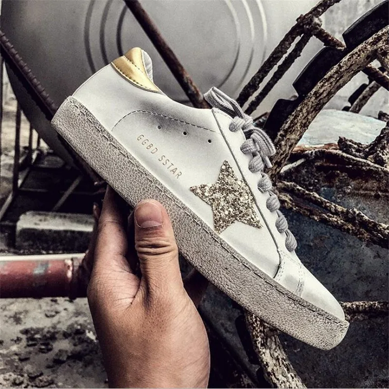 

Running Shoes Women Sneakers PU Leather Sport Shoes Outdoor Jogging Trainers old Dirty Light Athletic Footwear Zapatillas Mujer