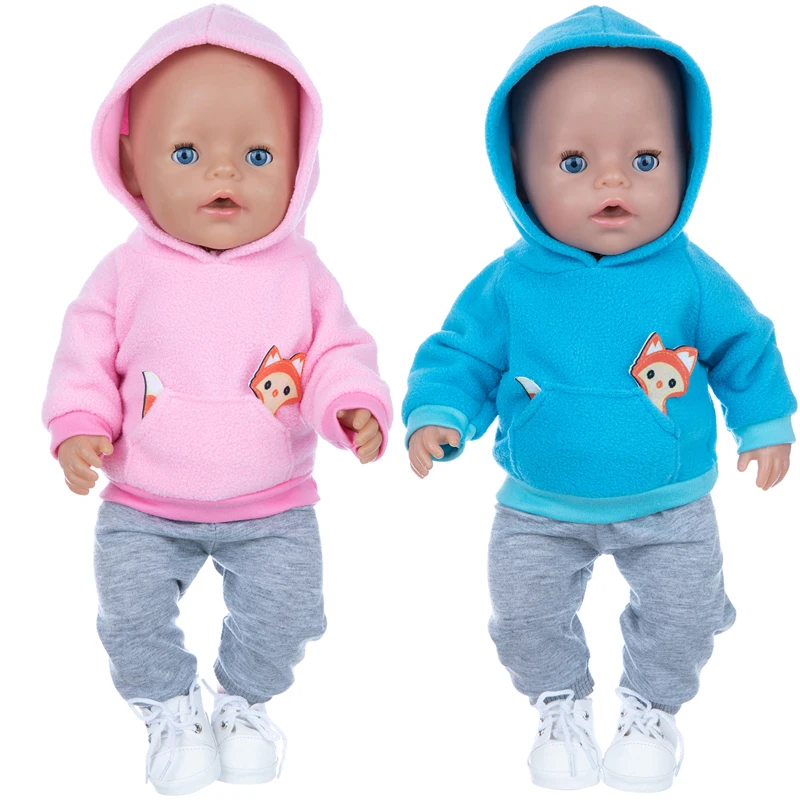 Doll Clothes Barbie Doll Clothes New Fox Suit For 17 Inch Baby Doll 43cm New Born Baby Doll Clothes, Shoes Are Not Included.