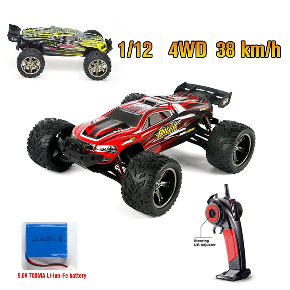 9116 1 12 RC Car Brushed Motors Drive Bigfoot Car 4WD Driving Truck Cars Remote Control 1