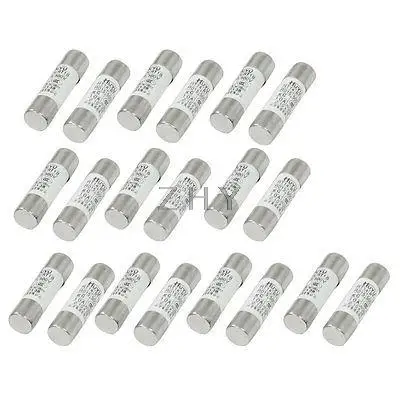 

10mm x 38mm Quick Fast Blow Ceramic Fuse Link 10A 500V AC RT14 RT18 R015 20 Pcs