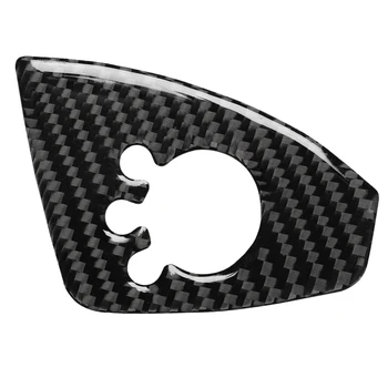 

For- TT 2008-2014 Car Interior Accessories Carbon Fiber Sticker Passenger Car Door Button Sticker a Left Drive